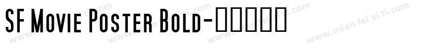 SF Movie Poster Bold字体转换